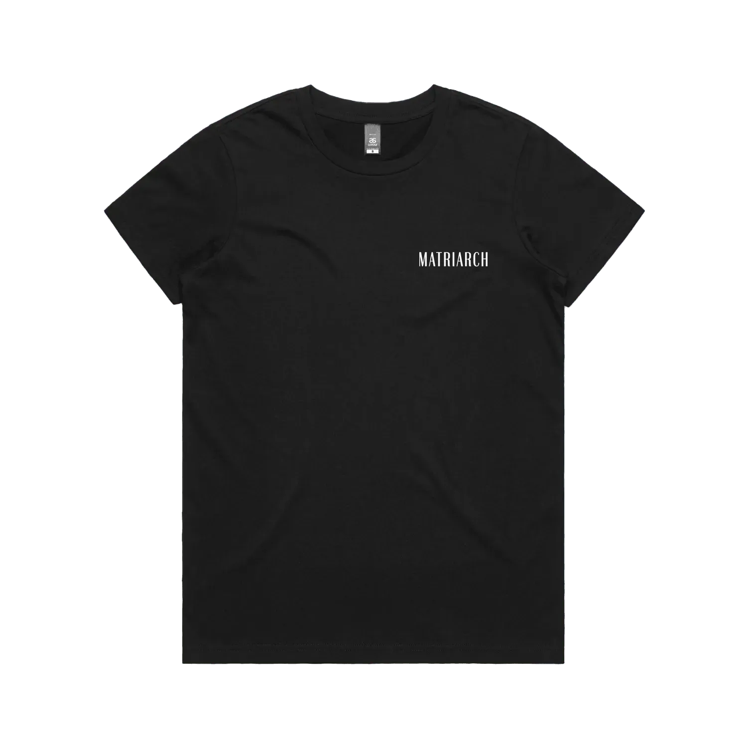 Black front flat lay