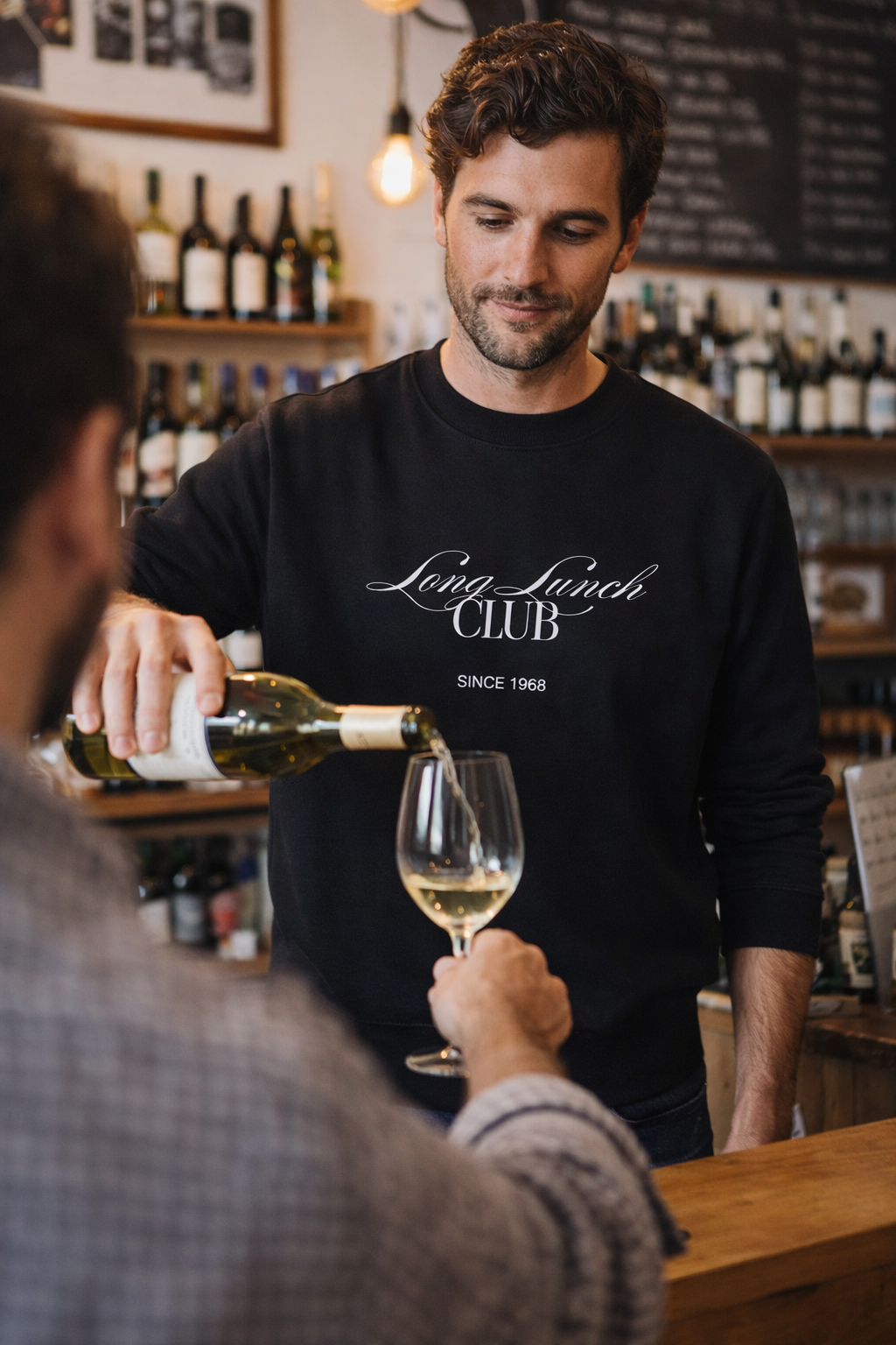 Long Lunch Club Sweatshirt - Adult Heavyblend Crewneck - Slow Table Club
