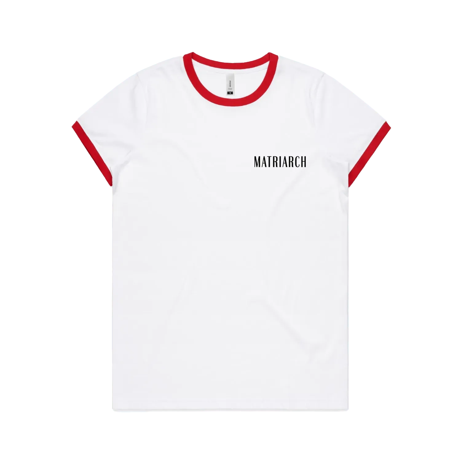 White/Red front flat lay