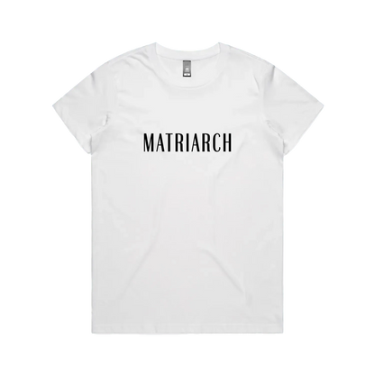 Matriarch Logo Black - Womens Maple T-Shirt - Slow Table Club