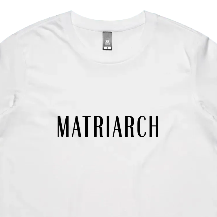 Matriarch Logo Black - Womens Maple T-Shirt - Slow Table Club
