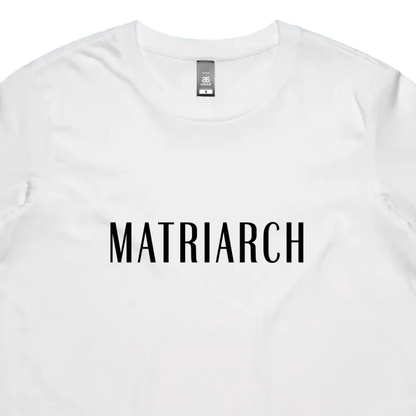 Matriarch Logo Black - Womens Maple T-Shirt - Slow Table Club
